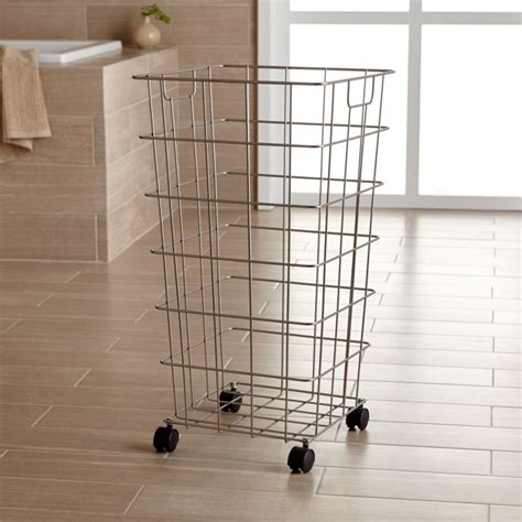 wire hamper with wheels